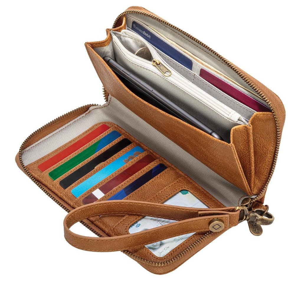All About the Benjamins wallet- Caramel Smooth Pebble